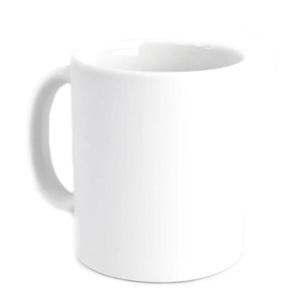 White glossy mug