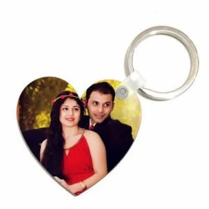 Heart mdf keychain