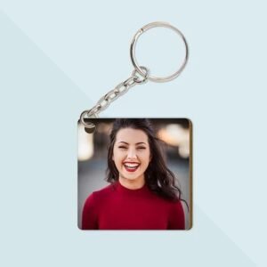 Square mdf keychain