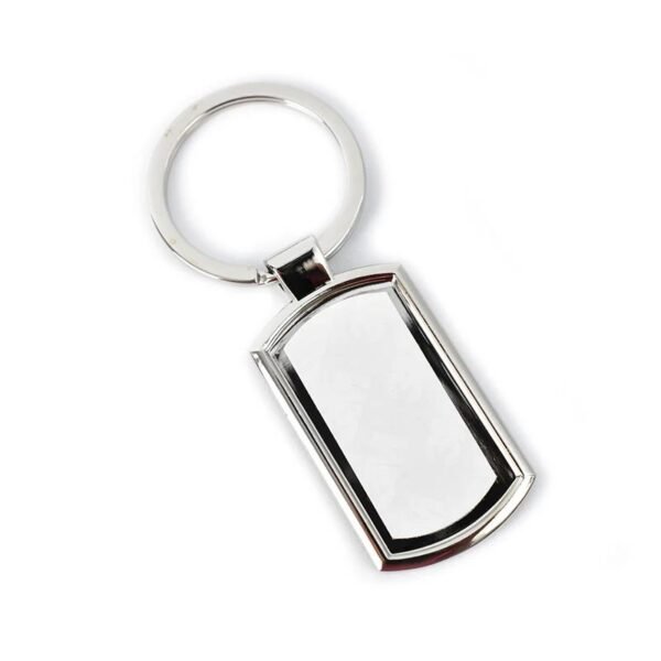 Metal Round Corner Square Keyring