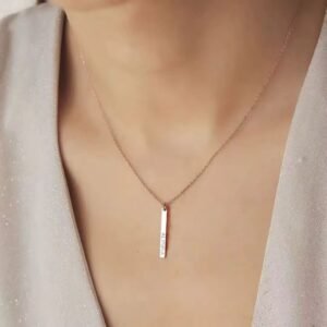 Women Thin Bar Necklace