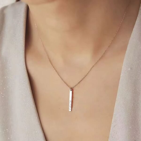 Women Thin Bar Necklace